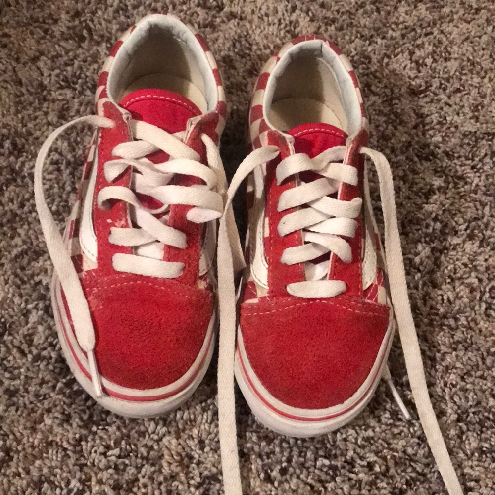 Red Checker Vans